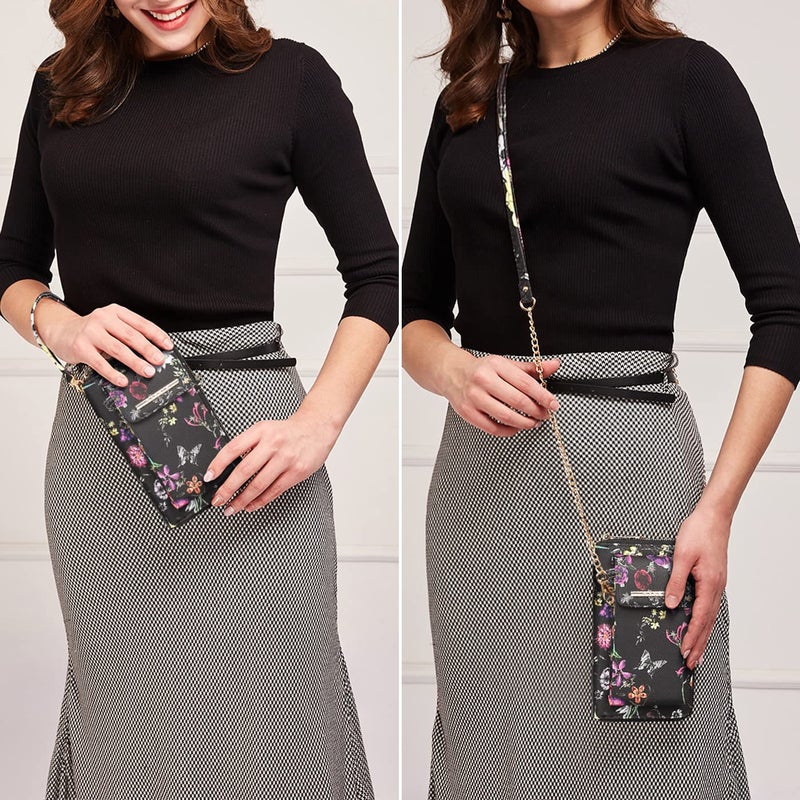 Dasein Crossbody Bag Phone Purse Handbag for Women Shoulder Bag Credit Card Wristlet Wallet with Multi Pockets - Image 2